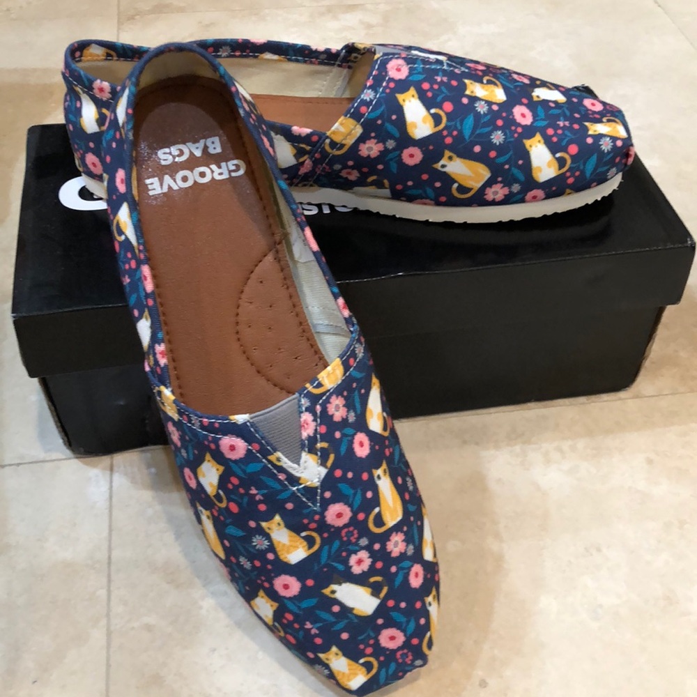 Groove Bags, Floral Cats, 8.5w